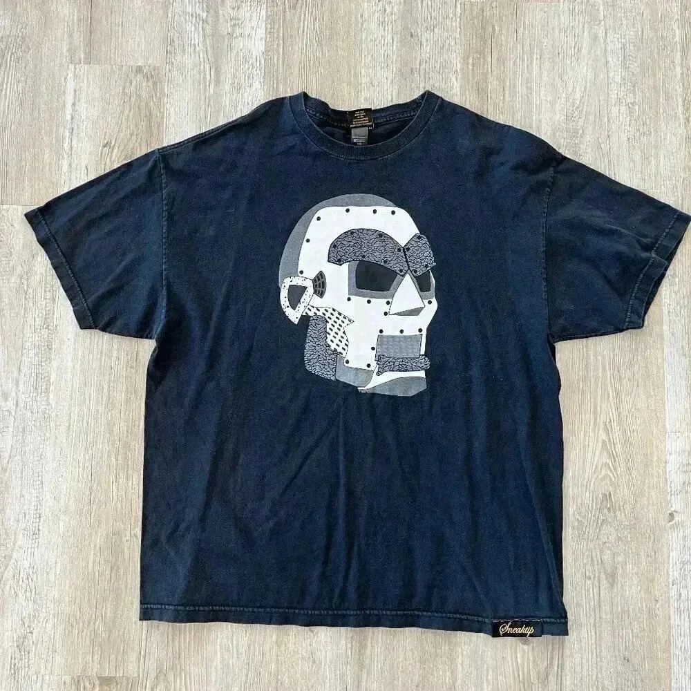 Mens Sneaktip Black Face Shirt - 2XL